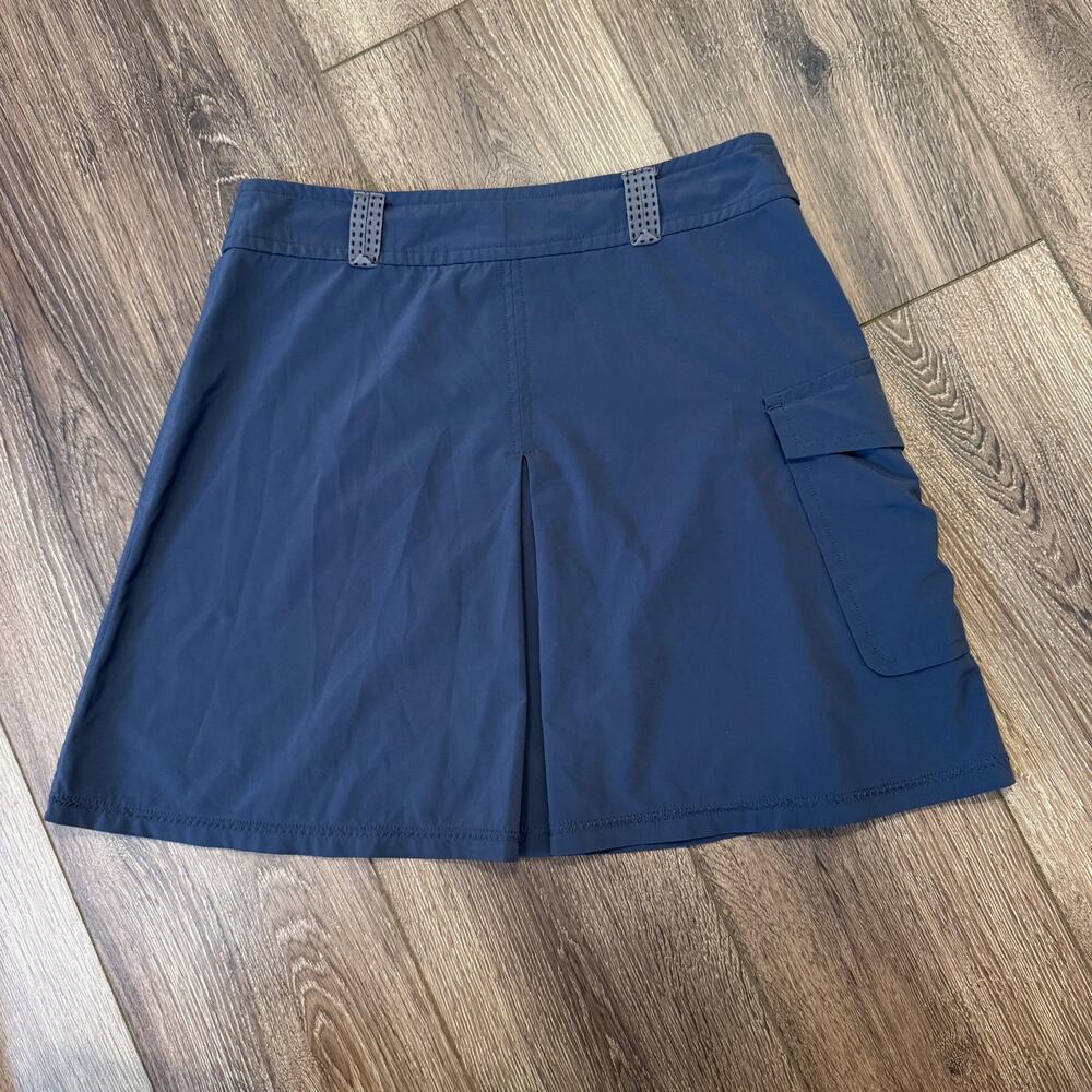 Title Nine lightweight cargo hiking skirt utility style gray